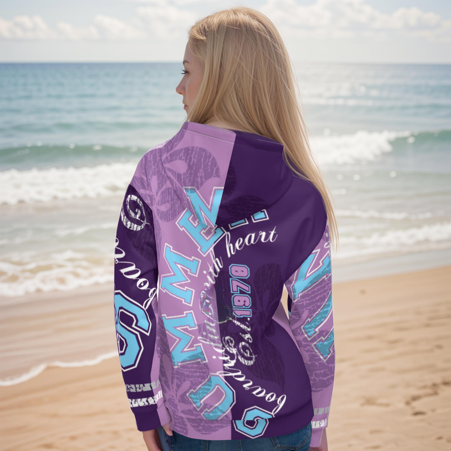 Purple Letters Hoodie