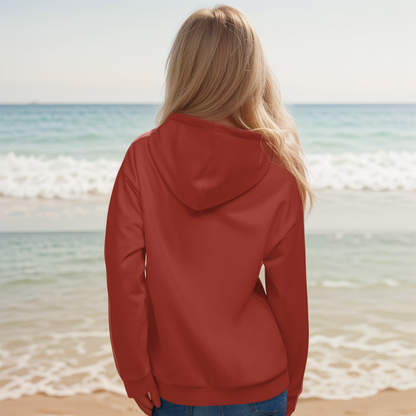 Red Dark Colored Hoodie