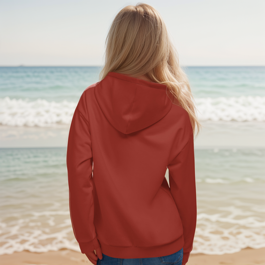 Red Dark Colored Hoodie