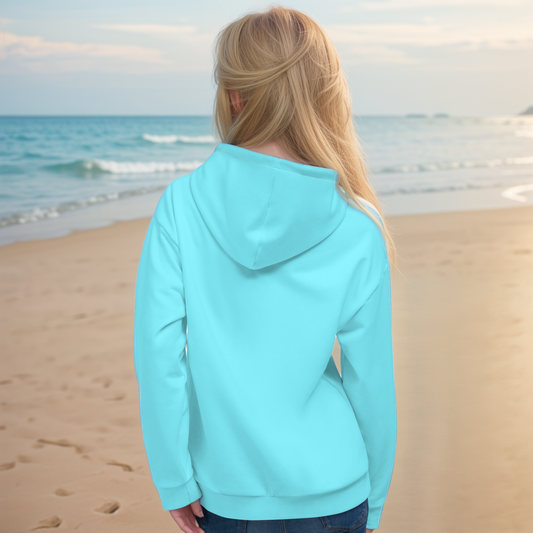 Neon Blue Colored  Hoodie