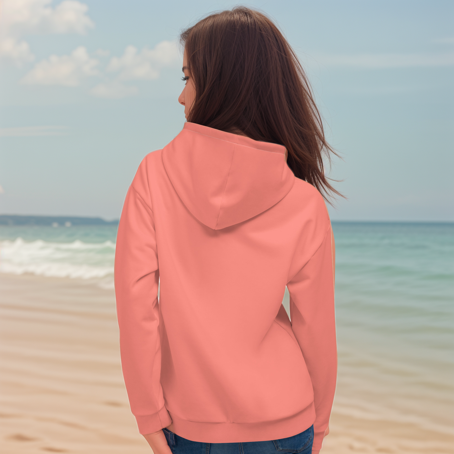 Peach coloured Hoodie