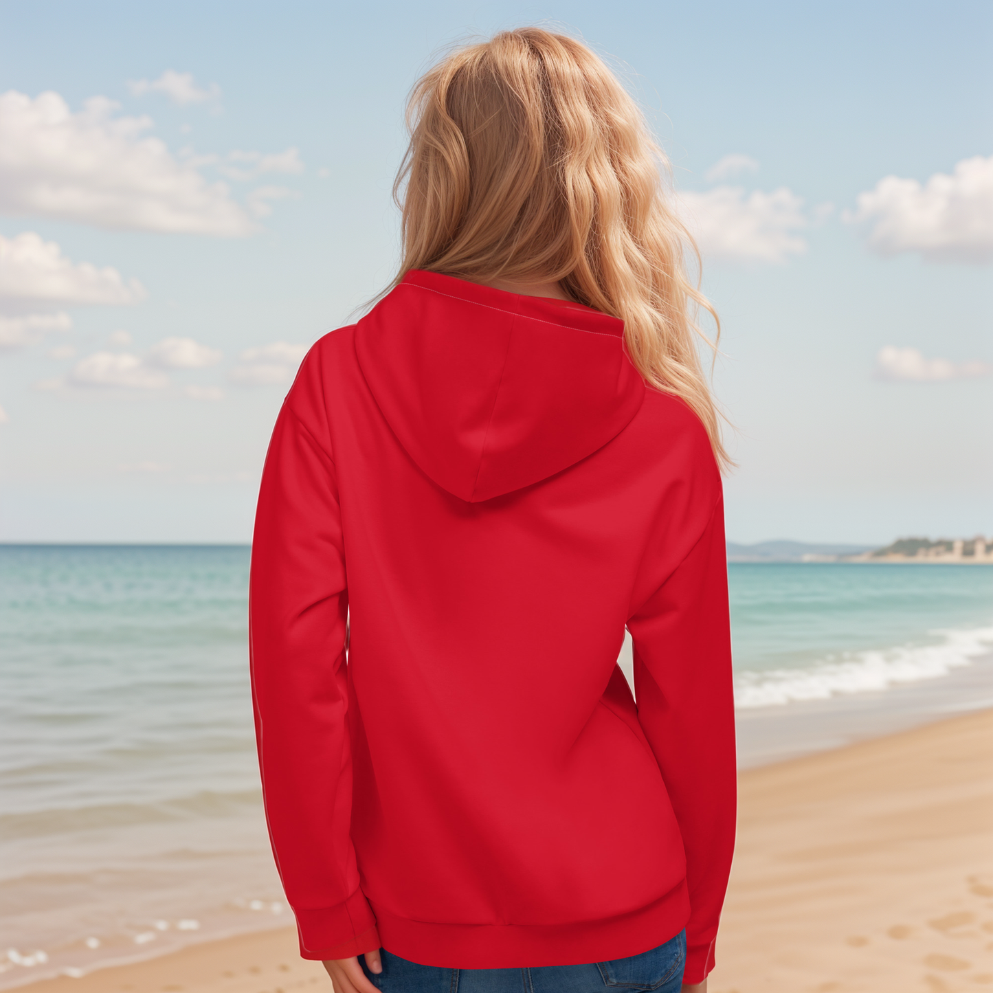 Red Colored Hoodie