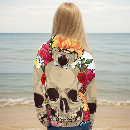 Skeletal Floral  Hoodie