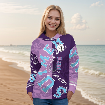 Purple Letters Hoodie