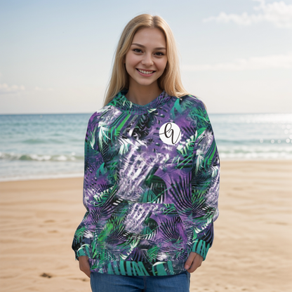 Multicolored Crossover Hoodie