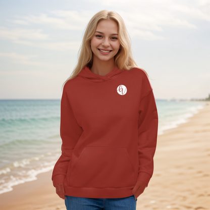 Red Dark Colored Hoodie