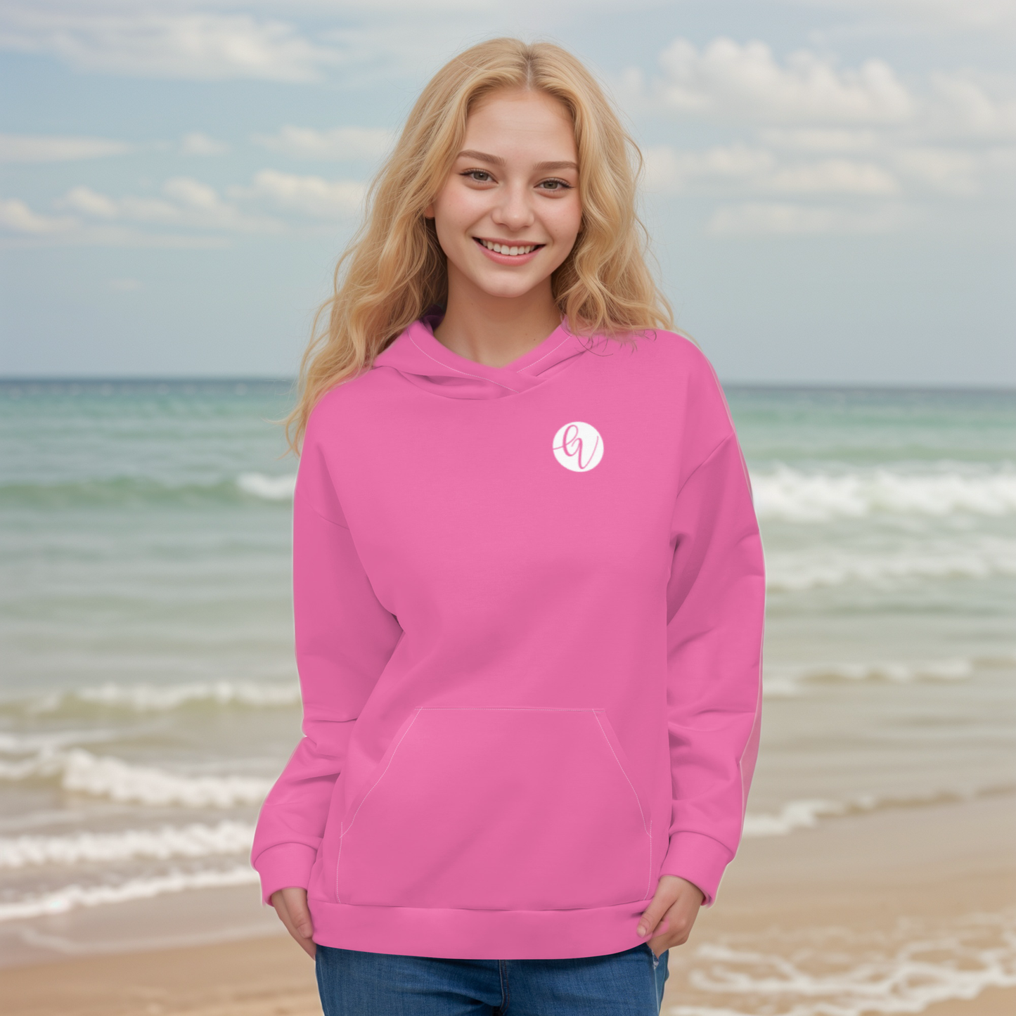 Pink coloured Hoodie