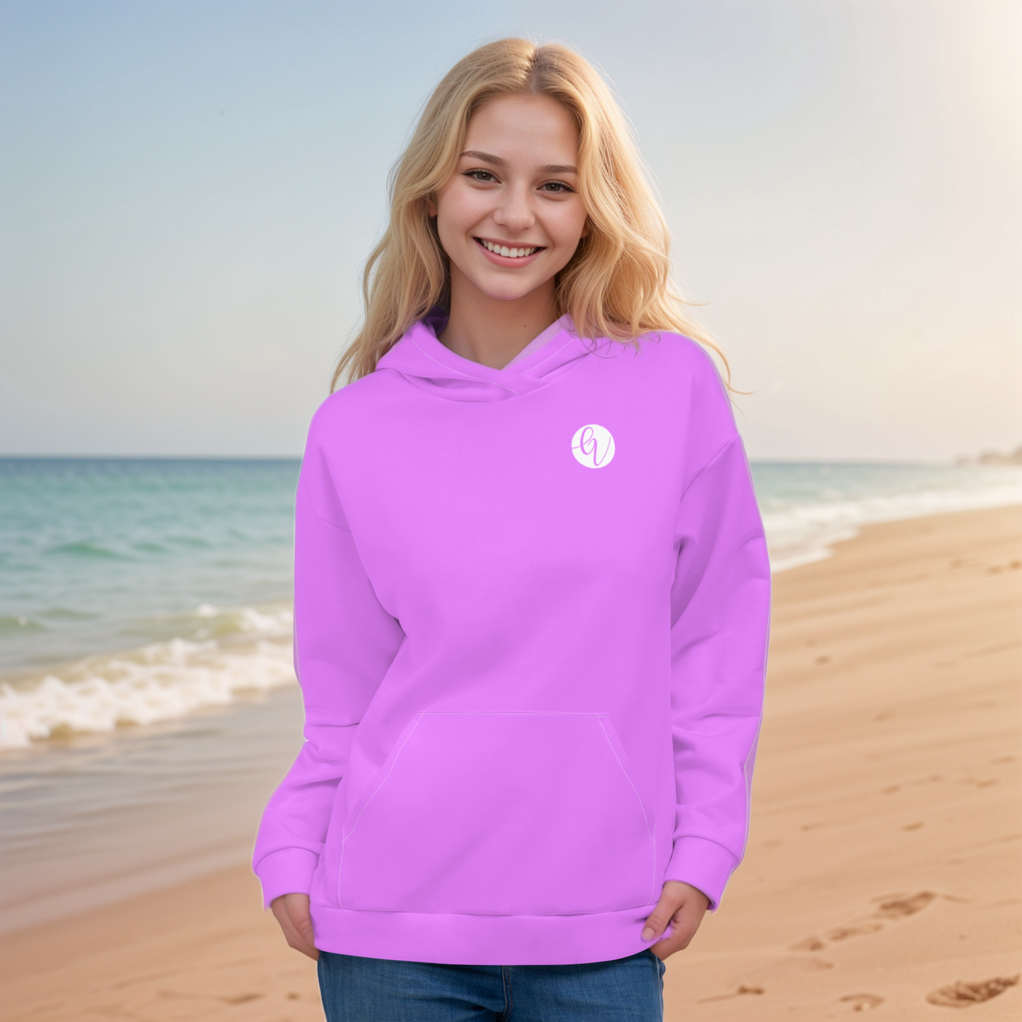 Purple coloured  Hoodie