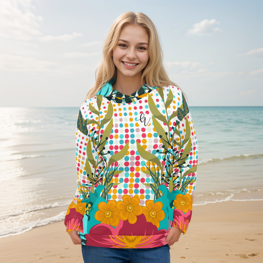 Floral Framed Hoodie