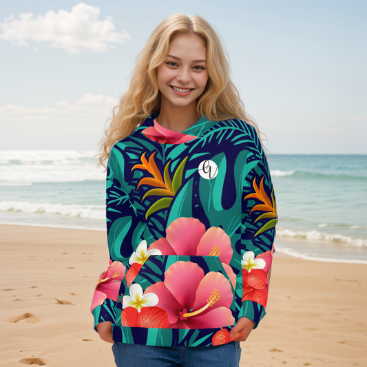 Floral Seamless Pattern Hoodie