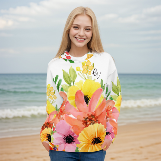Spring Floral Hoodie