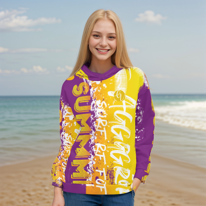Purple yellow Hoodie