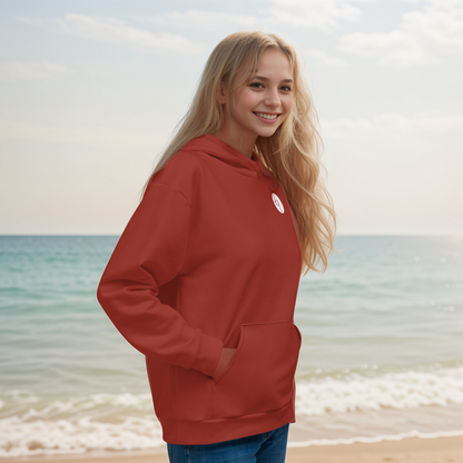 Red Dark Colored Hoodie