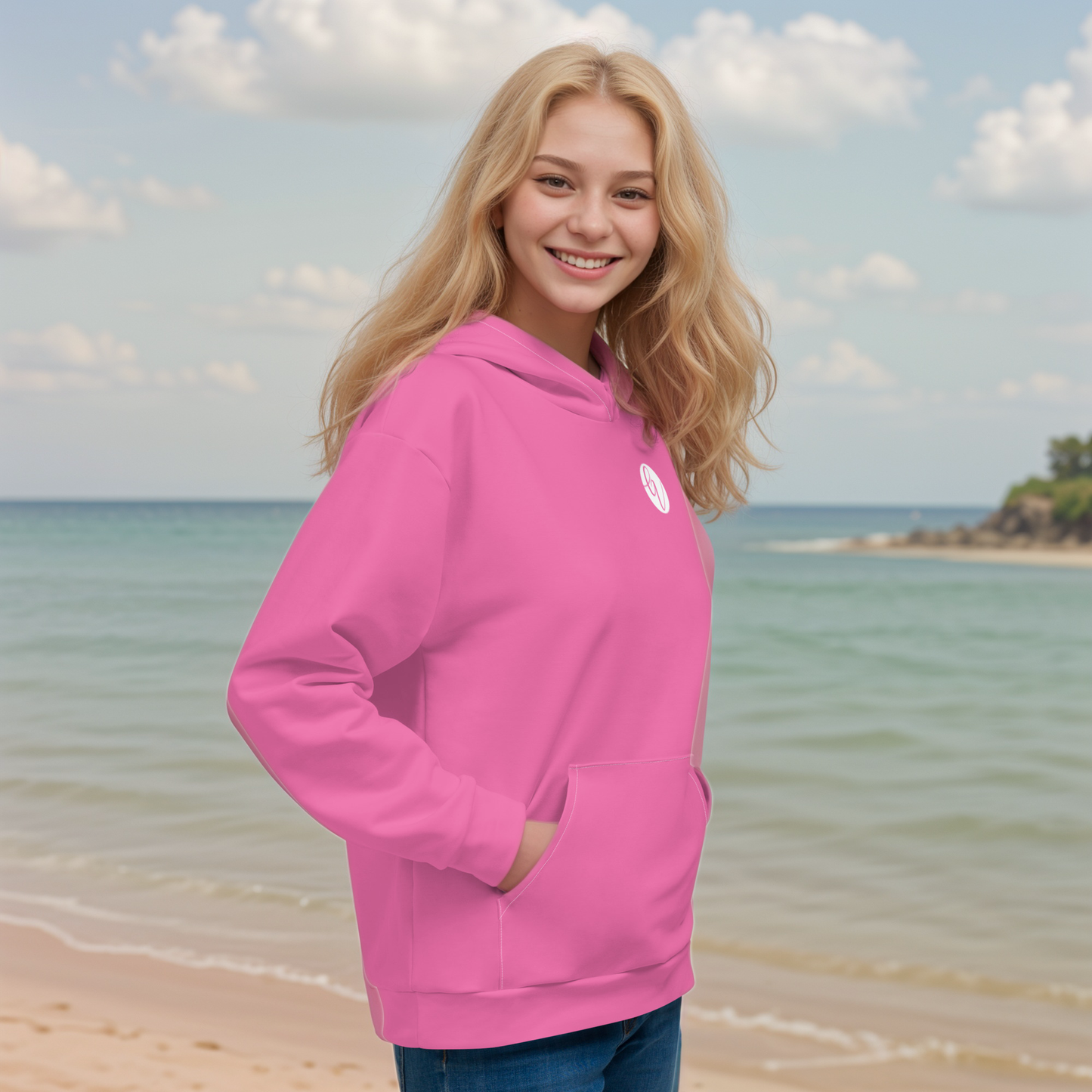 Pink coloured Hoodie