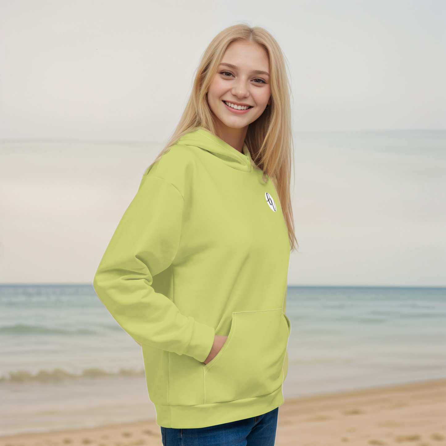 Green coloured Hoodie