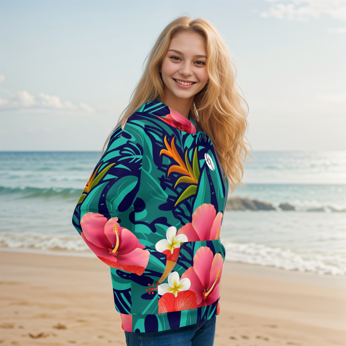 Floral Seamless Pattern Hoodie