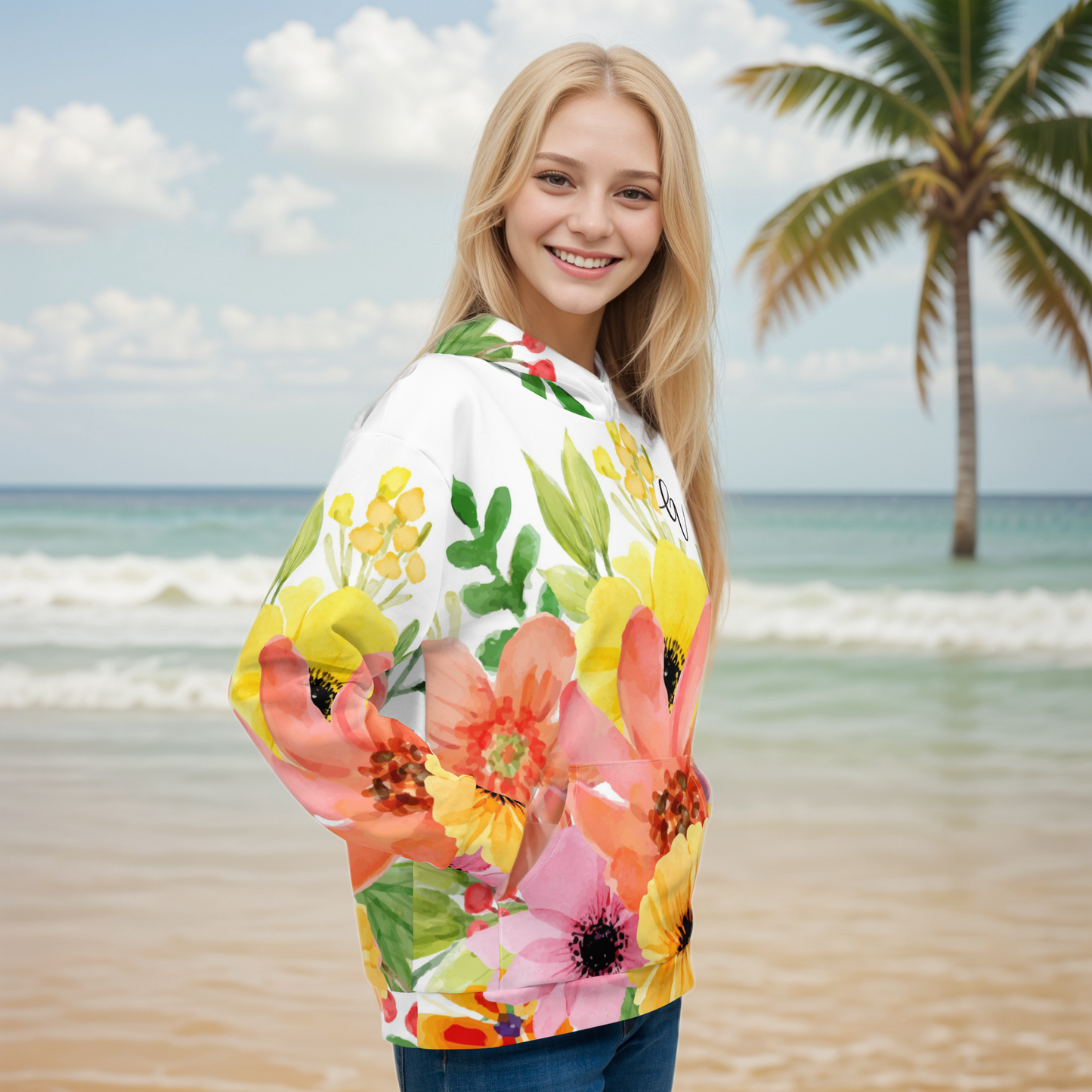 Spring Floral Hoodie