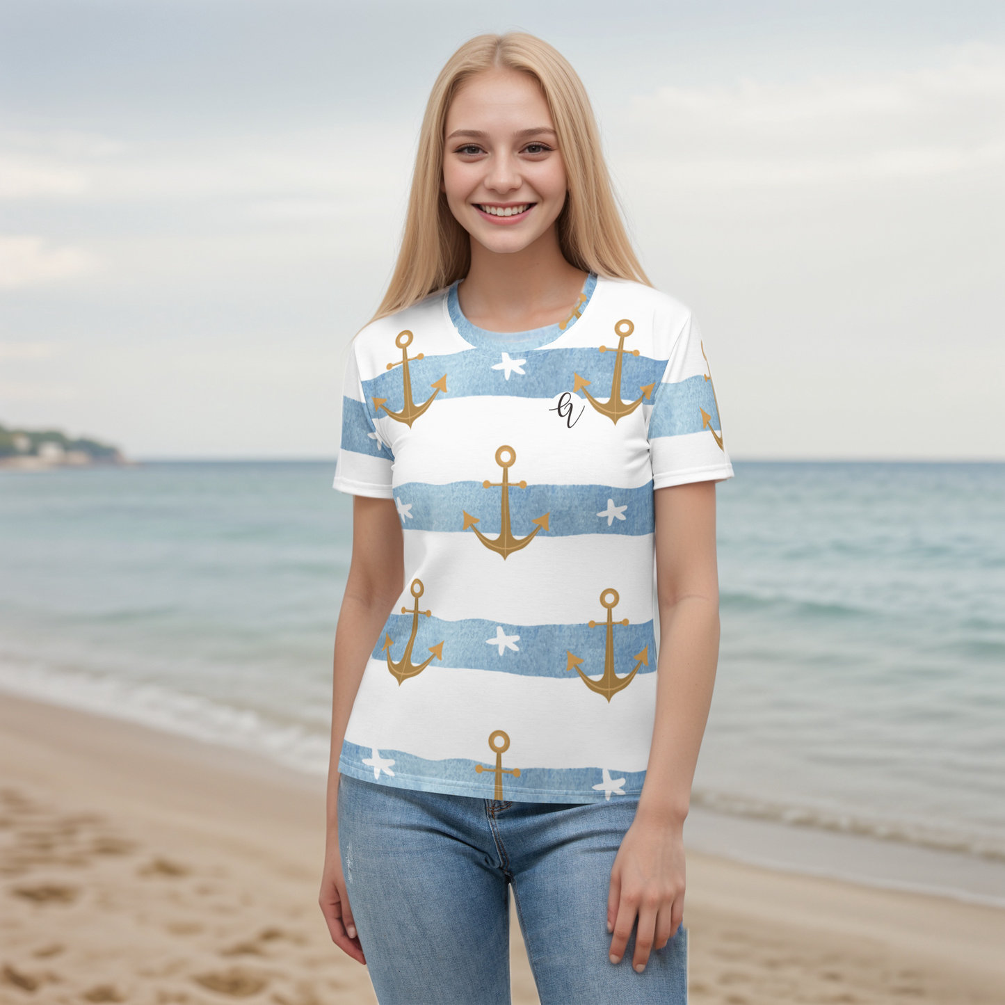 Anchor stripes T-shirt