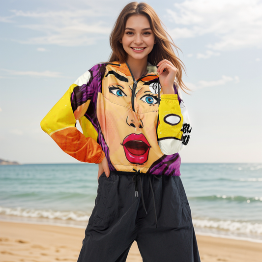 Cool Lady Cropped Windbreaker