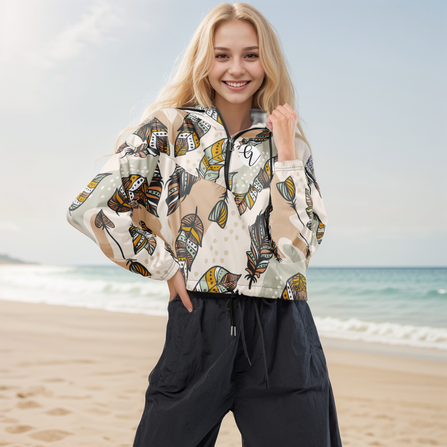 Feather Cropped windbreaker