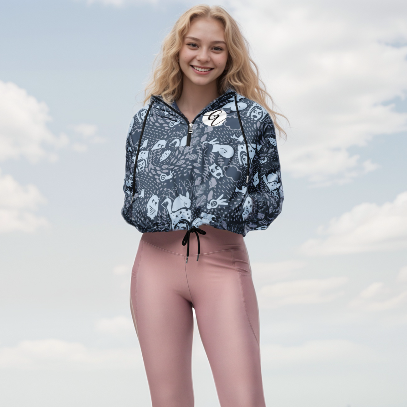 The Dark Side Cropped Windbreaker