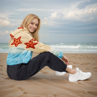 Sea StarFish Cropped Windbreaker