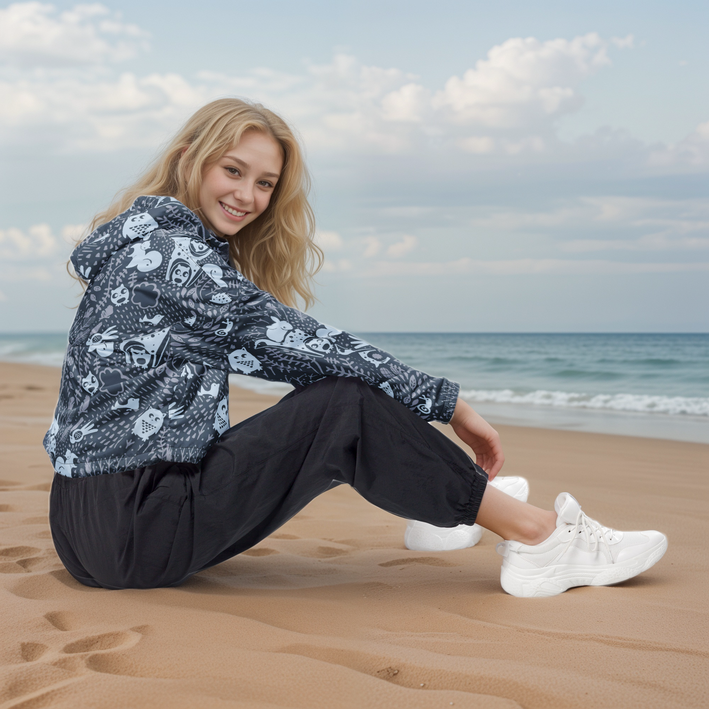 The Dark Side Cropped Windbreaker