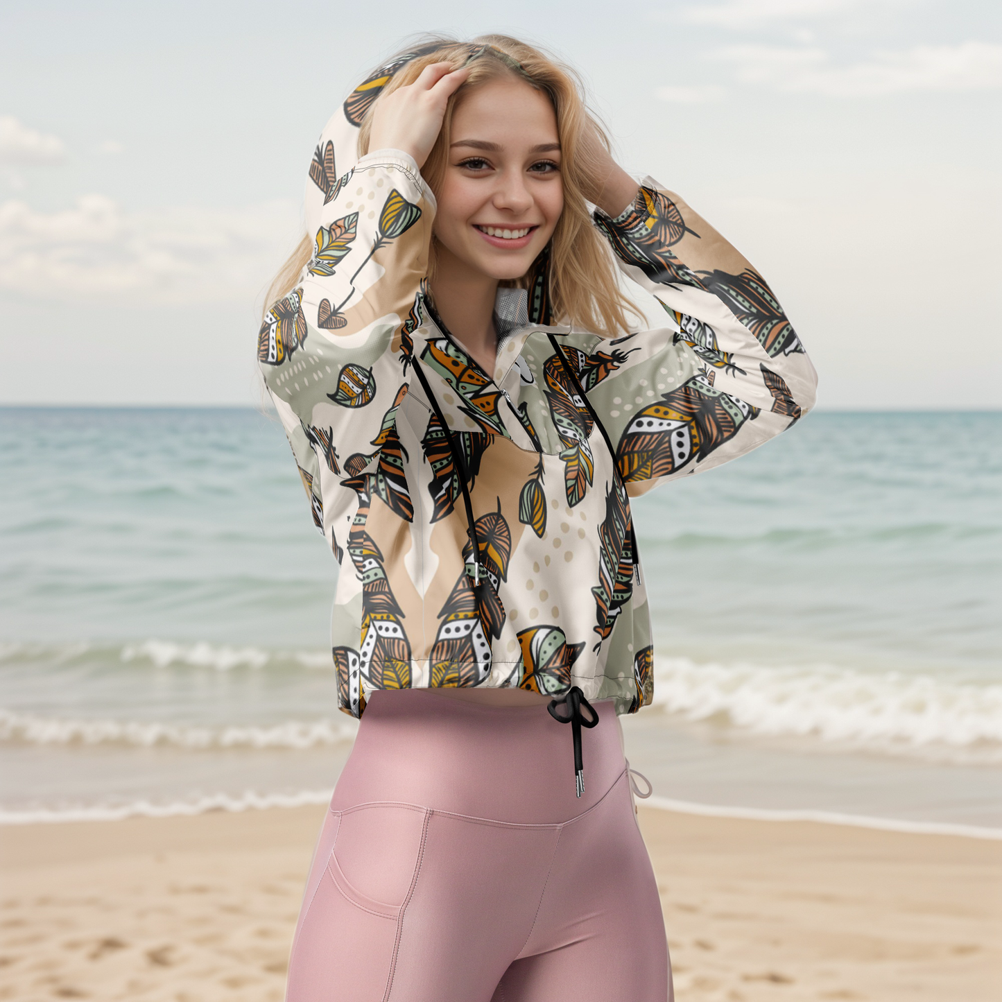 Feather Cropped windbreaker