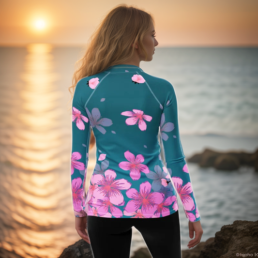 Cherry Blossom Rash Guard