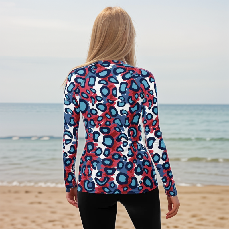 Leopard Print Rash Guard