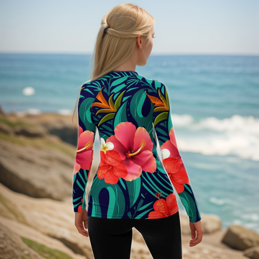 Floral Seamless Rash Guard