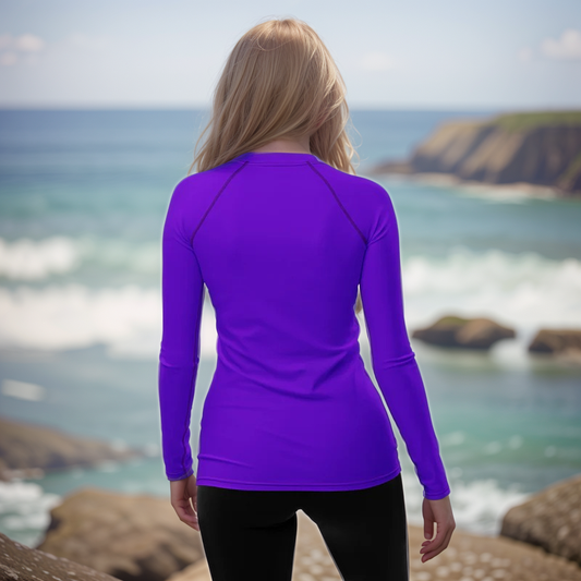 Dark Purple Colored Rash Guard