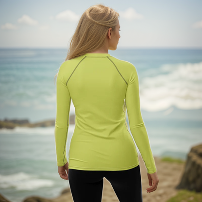 Green Colored Rash Guard