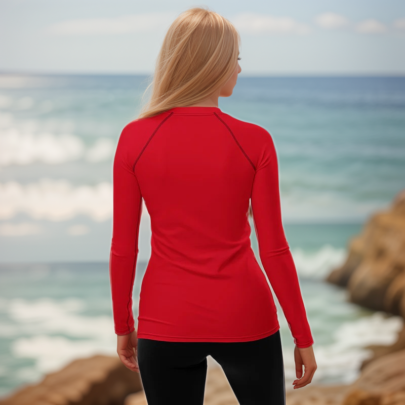 Red Colored Rash Guard