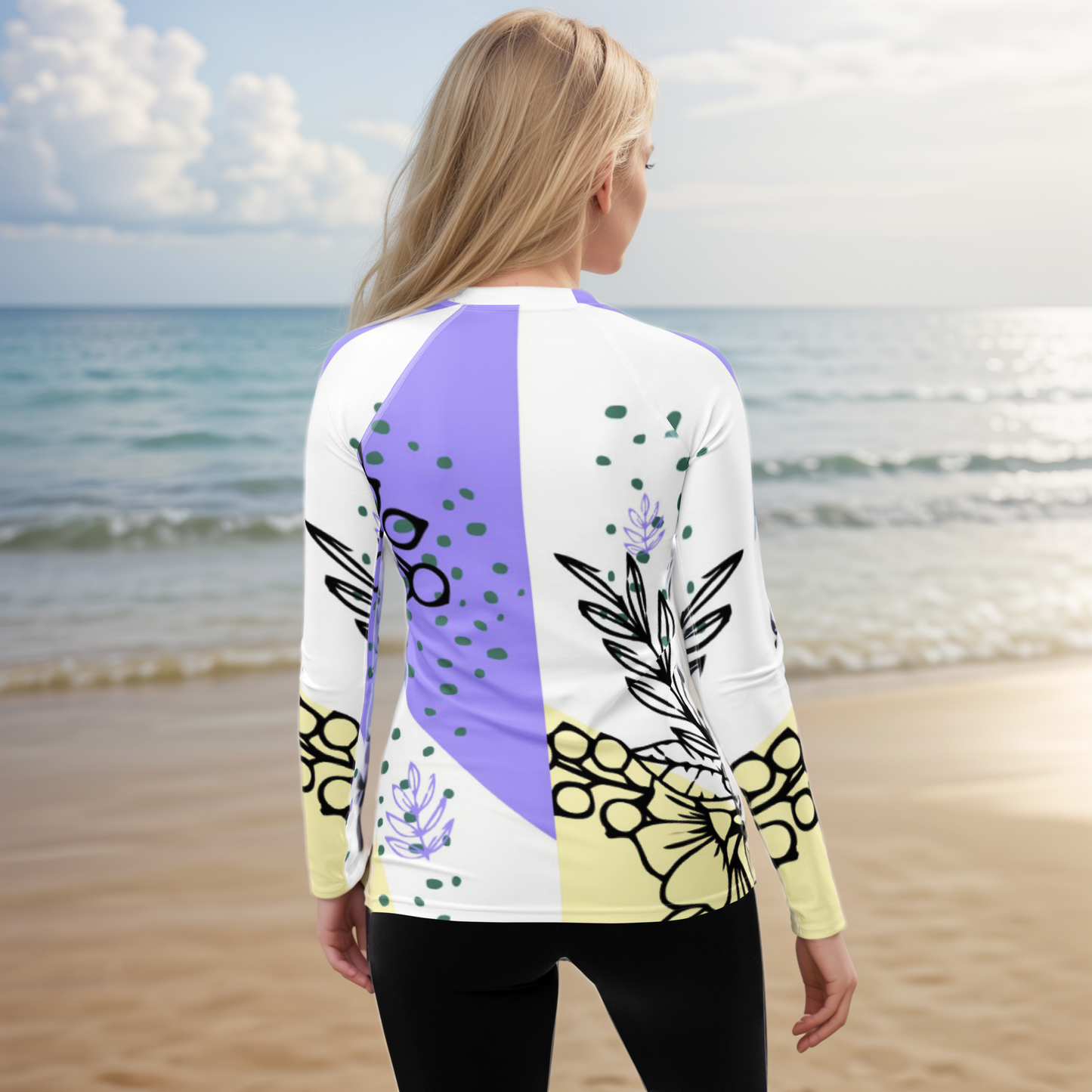Violet Periwinkle Rash Guard