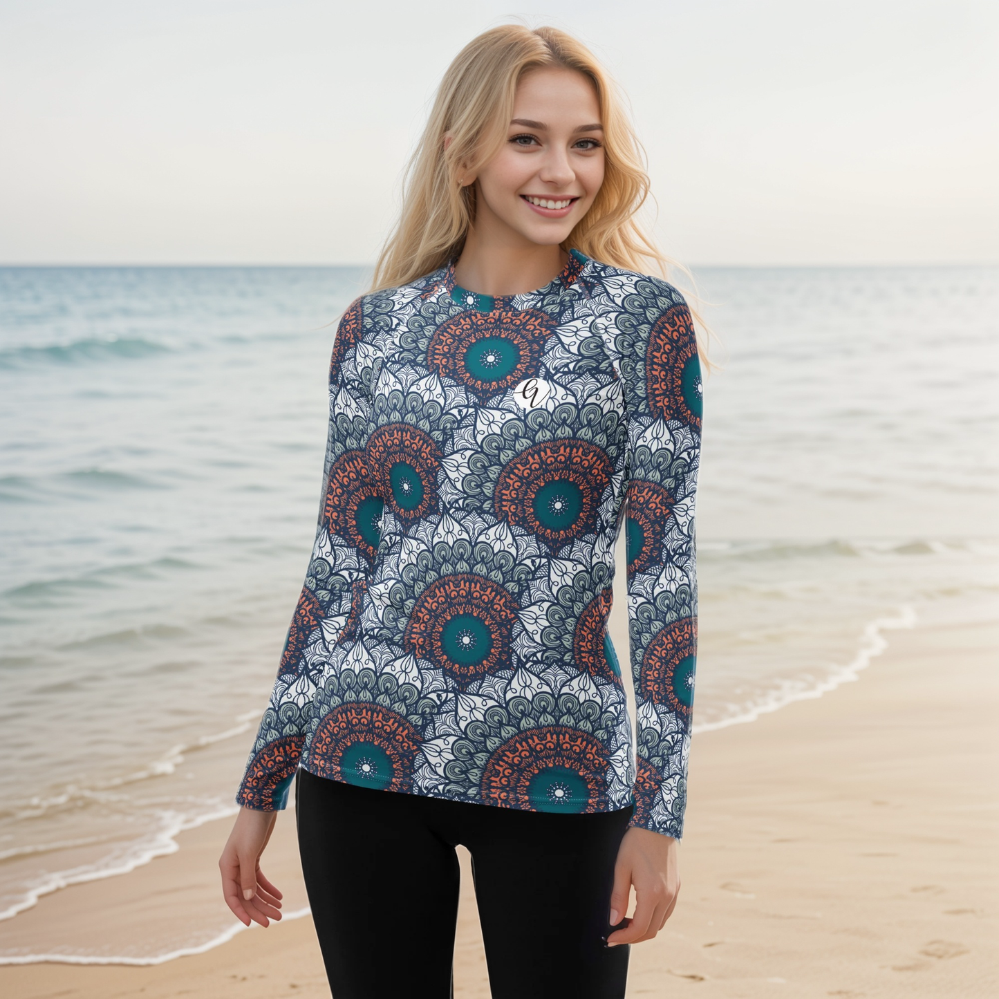 Mandala Rash Guard