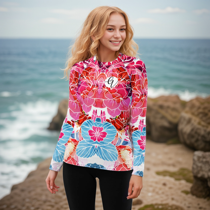 Floral Delight Rash Guard