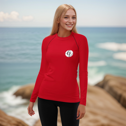 Red Colored Rash Guard