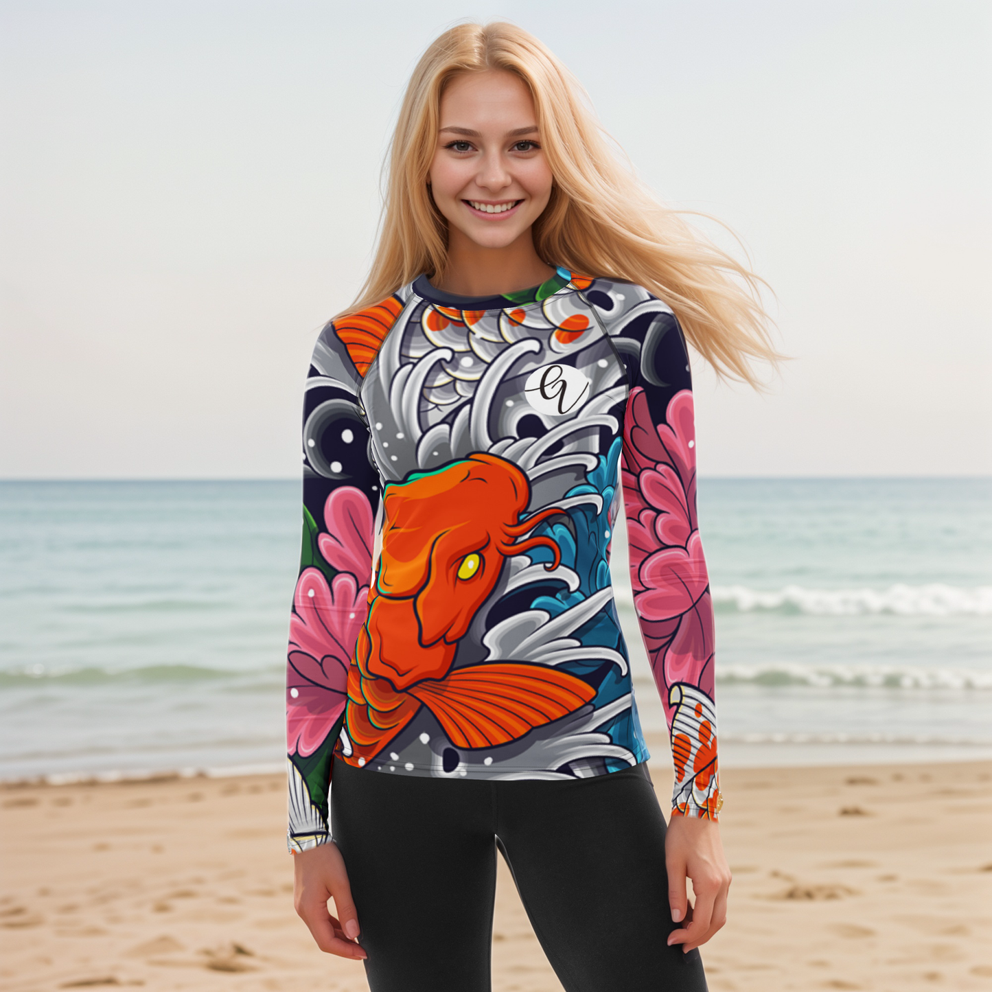 Koi Fish Rash Guard