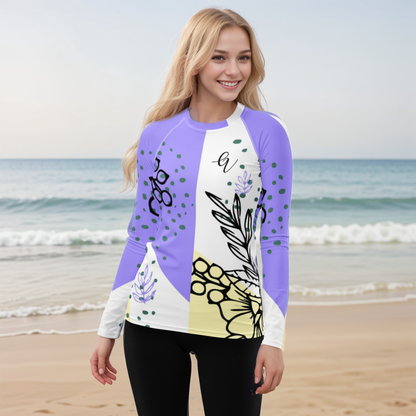 Violet Periwinkle Rash Guard