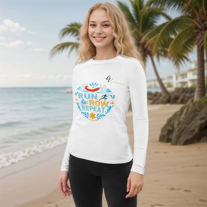 Run grow repeat Rash Guard