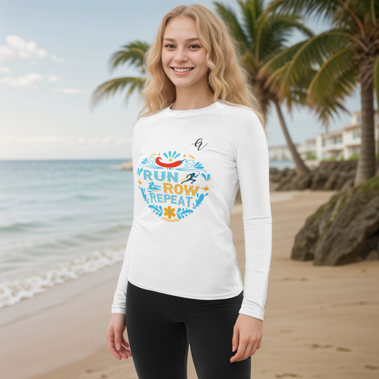 Run grow repeat Rash Guard