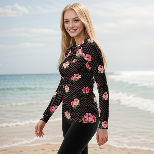 Pink Rose Apparel Rash Guard