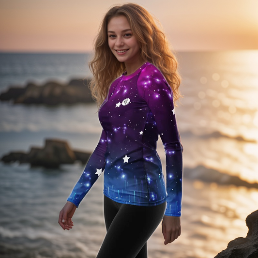 Galaxy Stars Rash Guard