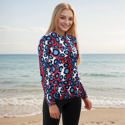 Leopard Print Rash Guard