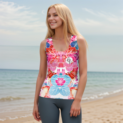 Floral delight Cut & Sew Tank Top