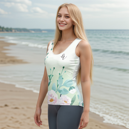 Floral Soft Cut & Sew Tank Top