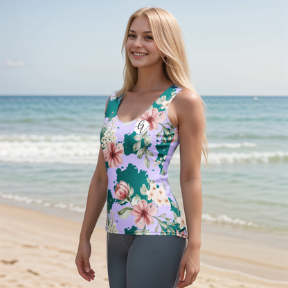 Flowers Forest Floral Cut & Sew Tank Top