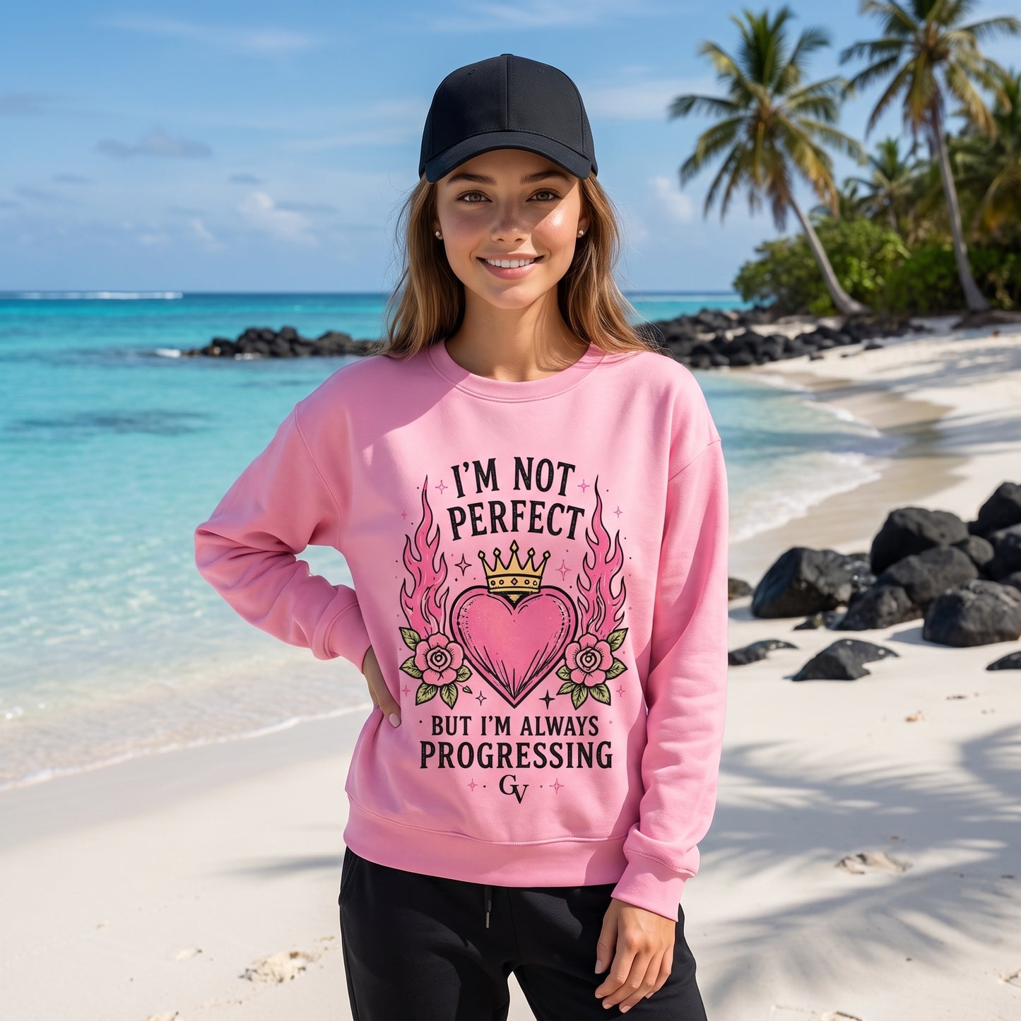 I am not perfect Vault cotton sweatshirt