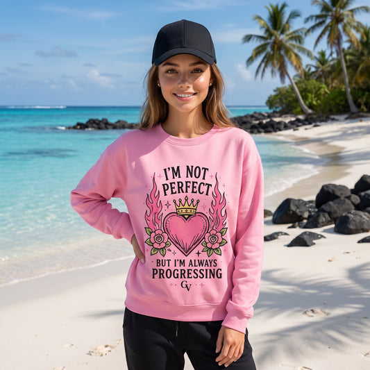 I am not perfect Vault cotton sweatshirt